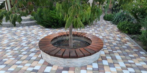 Lavička kolem stromu: jak to udělat sami na venkově